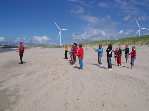 Üben am Banjaard-Strand